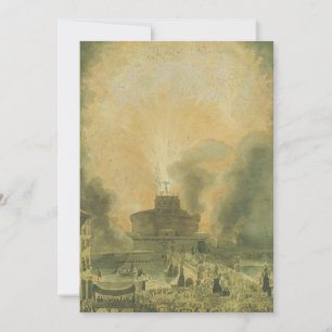 Carte De Remerciements La Girandola au Castel Sant'Angelo
