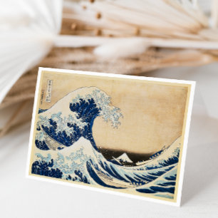 Carte De Remerciements La Grande Vague au large de Kanagawa par Hokusai