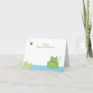 Carte De Remerciements La grenouille/abeille d'amusement de TOADILY a
