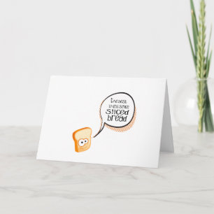 Carte De Remerciements La meilleure chose depuis le pain coupé en