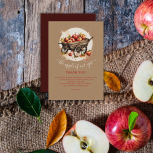 Carte De Remerciements La Pomme De Notre Baby shower Oeil