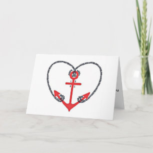 CARTE DE REMERCIEMENTS LÀ POUR MOI TOUJOURS-MON ANCRE-JE T'AIME