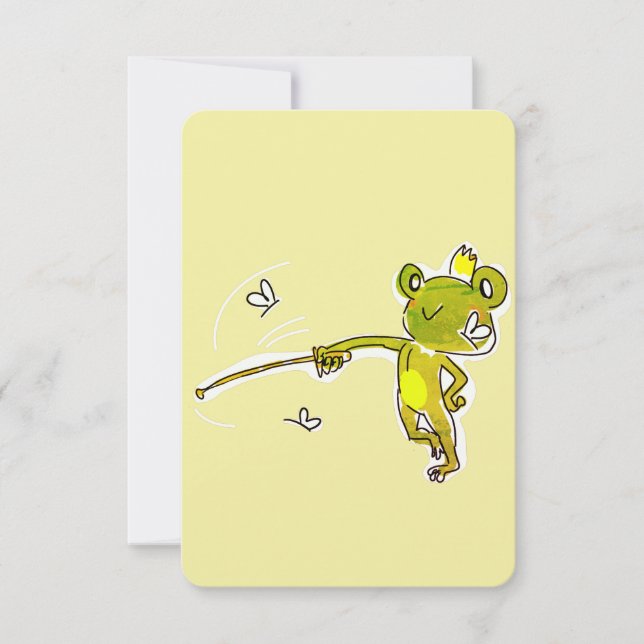 Carte De Remerciements La prince-grenouille (Devant)