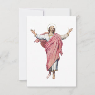 Carte De Remerciements La Résurrection du Christ Chef-d'œuvre sacré