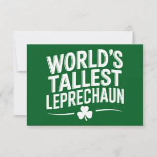 Carte De Remerciements La Saint-Patrick du plus grand lutin du monde