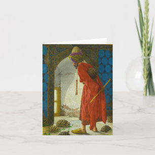 Carte De Remerciements La Tortue Trainer, 1906 par Osman Hamdi Bey