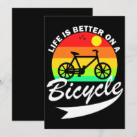 La vie est meilleure à bicyclette