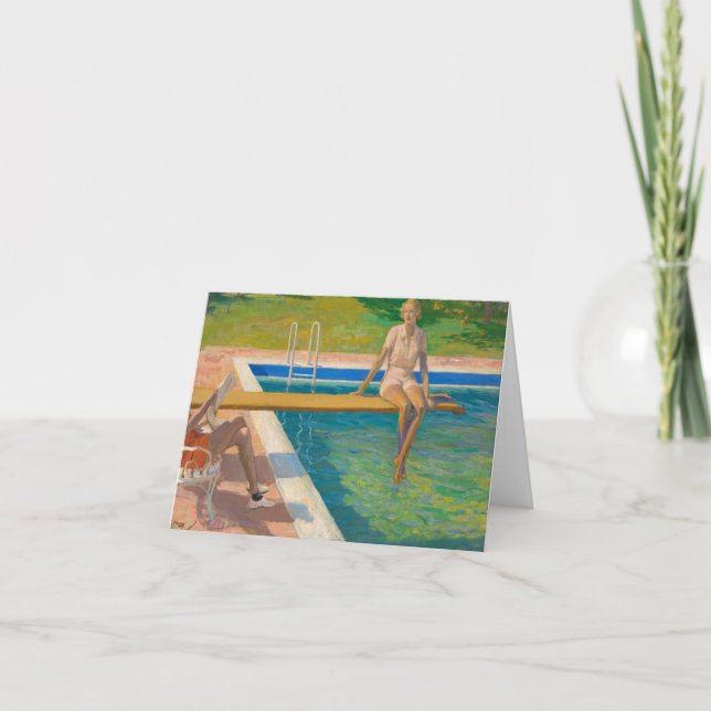 Carte De Remerciements La Viscountess Castlerosse, Palm Springs par Laver (Devant)