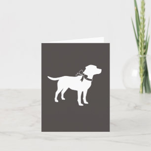 Carte De Remerciements Labrador Baby shower de chien Laboratoire gris Neu
