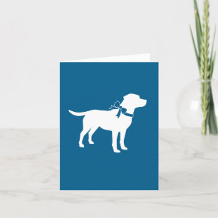 Carte De Remerciements Labrador Chien Baby shower Blue Boy Lab