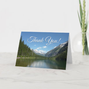 Carte De Remerciements Lac Avalanche dans le parc national des Glaciers M