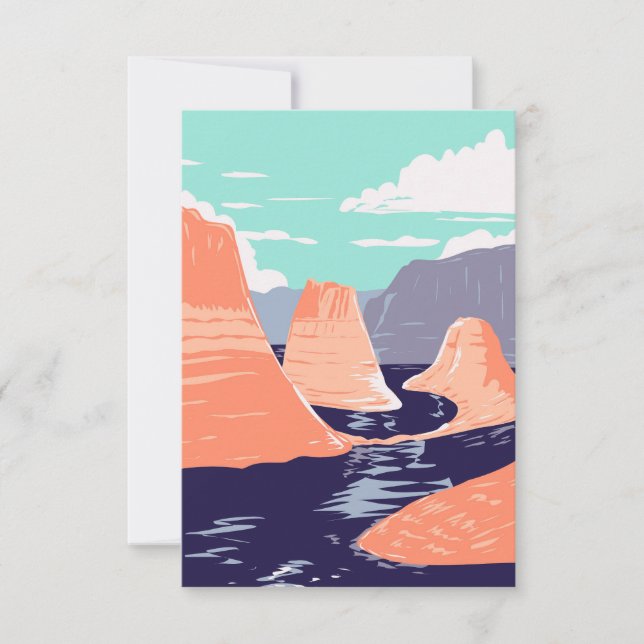 Carte De Remerciements Lac Powell (Devant)