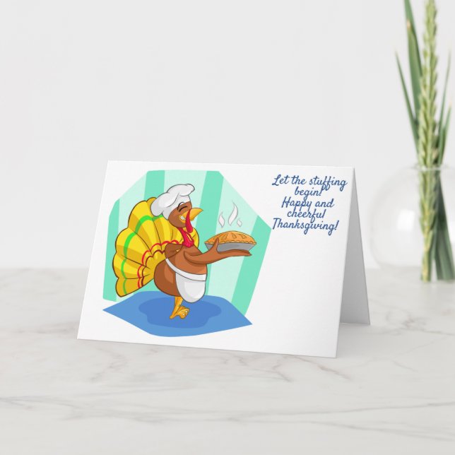 Carte De Remerciements Laisse Commencer La Farce ! (Devant)