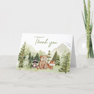 Carte De Remerciements Laisser l'aventure commencer le Baby shower