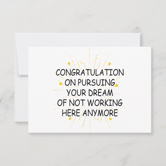 Carte De Remerciements laisser un collègue féliciter des cadeaux (Devant)