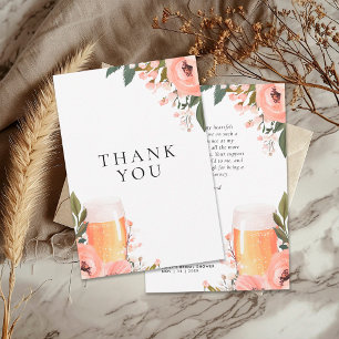 Carte De Remerciements L'amour de la bière est en train de brasser la dou