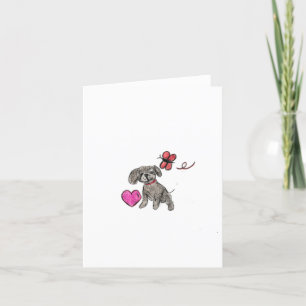 Carte De Remerciements L'amour des chiots