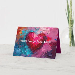 CARTE DE REMERCIEMENTS L'AMOUR EST TOUT CE QUI VALENTINE/CARTE AMOUR