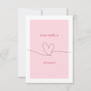 Carte De Remerciements L'amour est vraiment partout