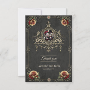 Carte De Remerciements L'amour éternel dans l'obscurité.