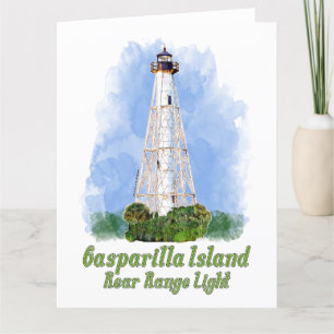 Carte De Remerciements Lampe arrière de l'île de Gasparilla - Floride