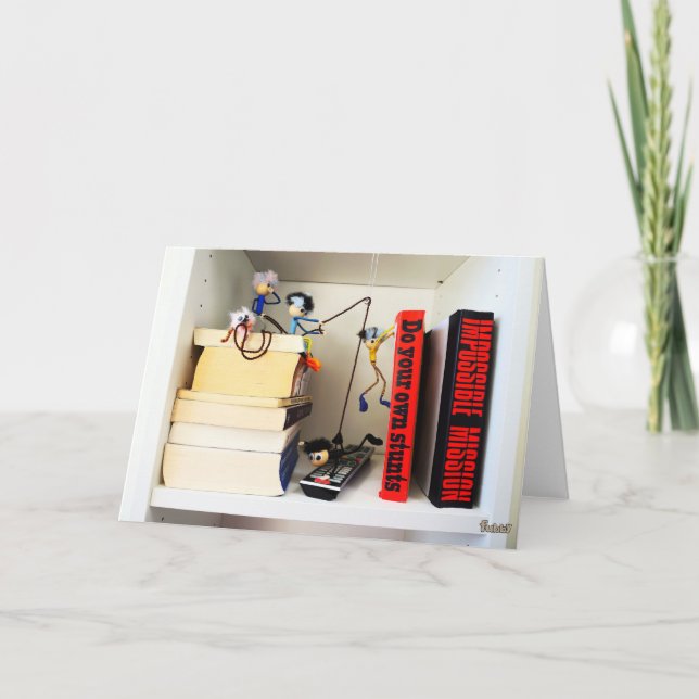 Carte De Remerciements Lancer la tête de Fubby à Tom Cruise. (Devant)