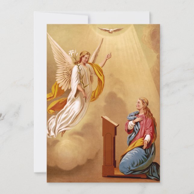 Carte De Remerciements L'Annonciation de la Vierge Marie (Devant)