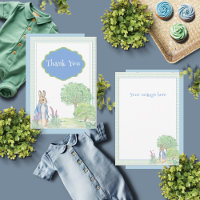 Lapin Bunny Baby shower bleu