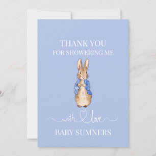 Carte De Remerciements Lapin de Pâques classique personnalisé