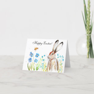Carte De Remerciements Lapin lapin lièvre Humour de Pâques Oeuf mou