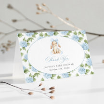 Lapin Mignon, Nœud Bleu, Fleurs Bleues, Baby Showe