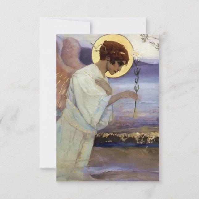 Carte De Remerciements « L'Archange Gabriel » de Mikhaïl Nesterov (Devant)