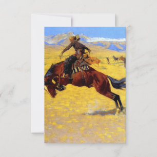 Carte De Remerciements L'art occidental de Frederic Remington “Un matin f