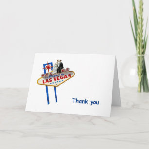 Carte De Remerciements Las Vegas B&G Topper Thank you Cards