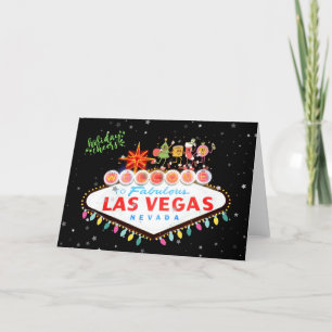 Carte De Remerciements Las Vegas Holiday Cheers Card