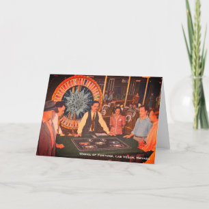 Carte De Remerciements Las Vegas, Nevada Casino Vintage Scene (Vieux Vega