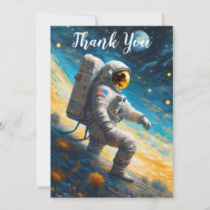 Carte De Remerciements L'astronaute perdu