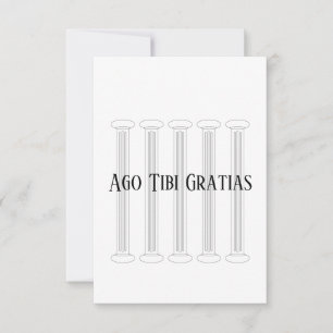 Carte De Remerciements latin