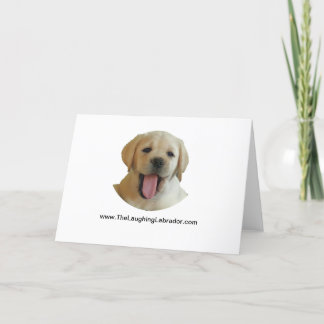 Carte De Remerciements Laughing Labrador