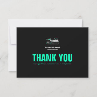 Carte De Remerciements Lavage de voiture mobile et détail personnalisé