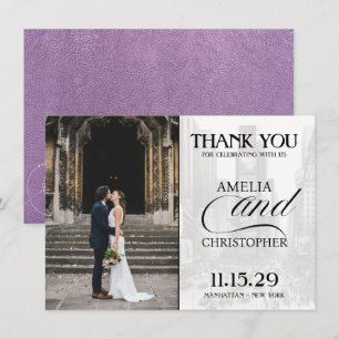 Carte De Remerciements Lavender New York City Passport