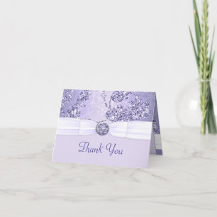 Carte De Remerciements Lavender Sparkle Wonderland Mariage