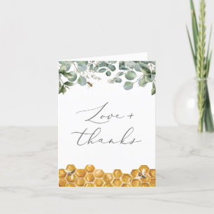 Carte De Remerciements Le Baby shower de verdure Can Bee