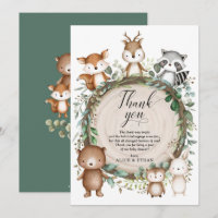Le Baby shower des animaux de bois de verdure rust