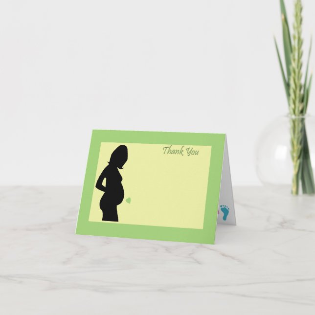 Carte De Remerciements Le baby shower vous remercient ! (Devant)