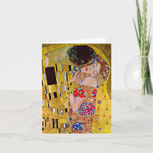Carte De Remerciements Le baiser de Gustav Klimt, Mariage d'art Vintage