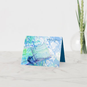 Carte De Remerciements LE Bat mitzvah DE LA barre D'ÉCRITURE D'HISTOIRE