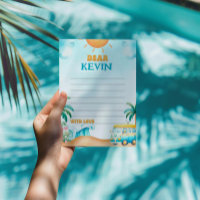 Le Big One, Surf Birthday Time Capsule Card