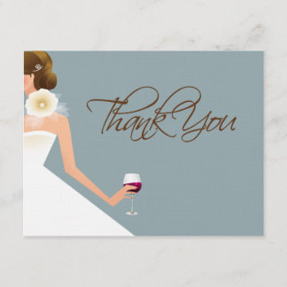 Carte De Remerciements Le bleu de ciel vous remercient coordonnée