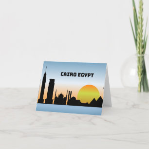 Carte De Remerciements Le Caire Egypte